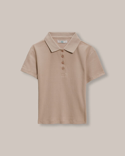 Polo Cropped De Punto